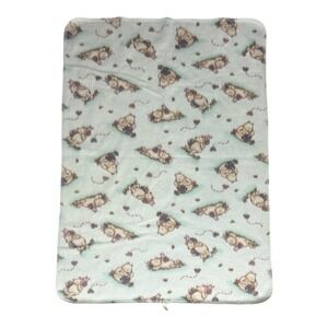 Classic Pooh Bear Plush Fleece Baby Blanket Soft Cozy Winnie the Pooh 29x40‎
